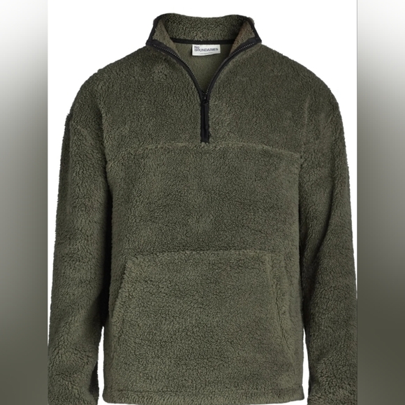 No Boundaries Other - Nwt mens size small green sherpa pull over #4